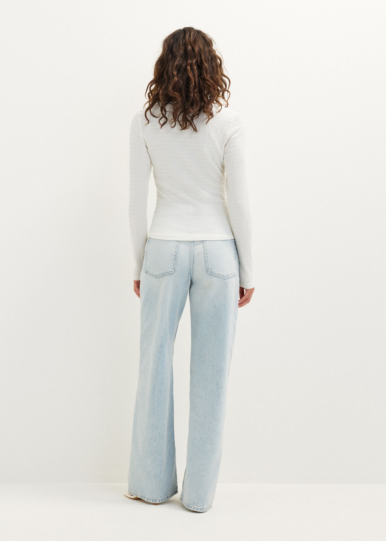 Longsleeve met vierkante hals
