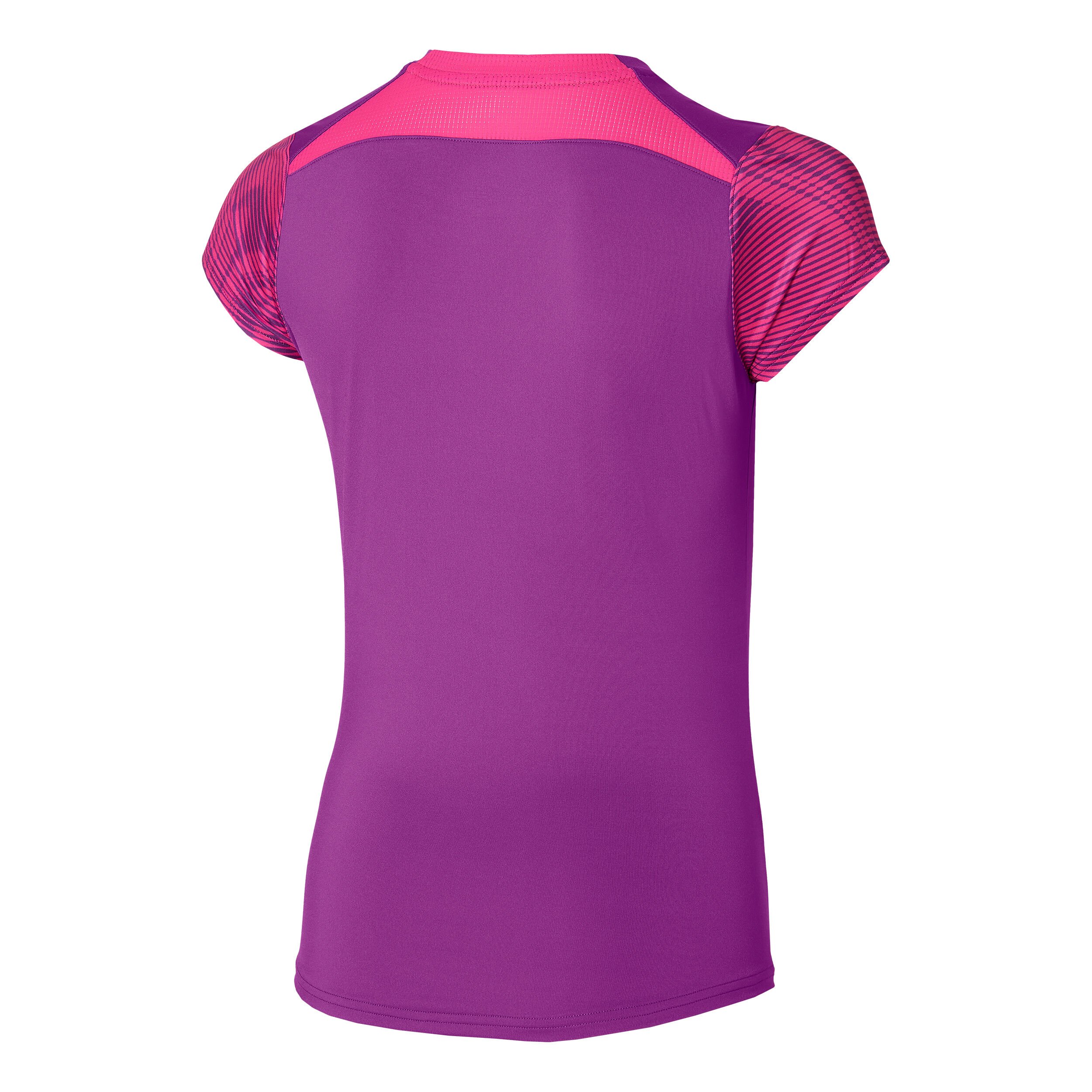 Mizuno Charge Printed T-shirt Femmes - Violet