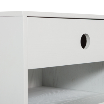 WOOOD hangend nachtkastje Nancy mist grijs hout 20 x 34 x 30 cm
