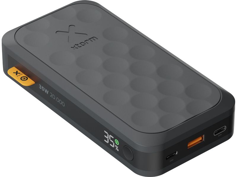 Xtorm Powerbank Fuel Series 5 FS5201 20000 mAh, Schwarz 2x USB-C, 1x USB-A Fuel Series Midnight Black