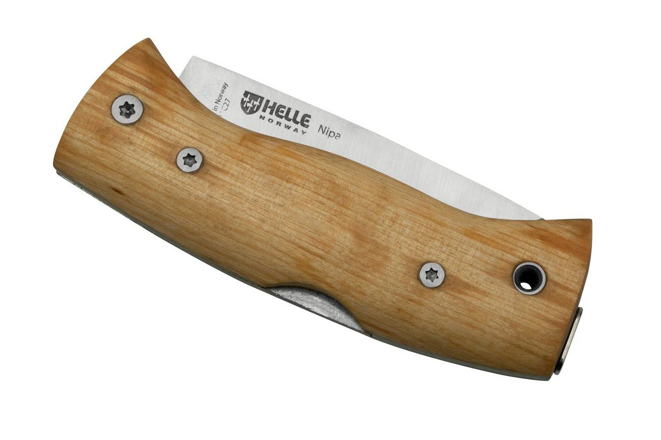 Helle Nipa 200657 Curly Birch, bushcraft zakmes