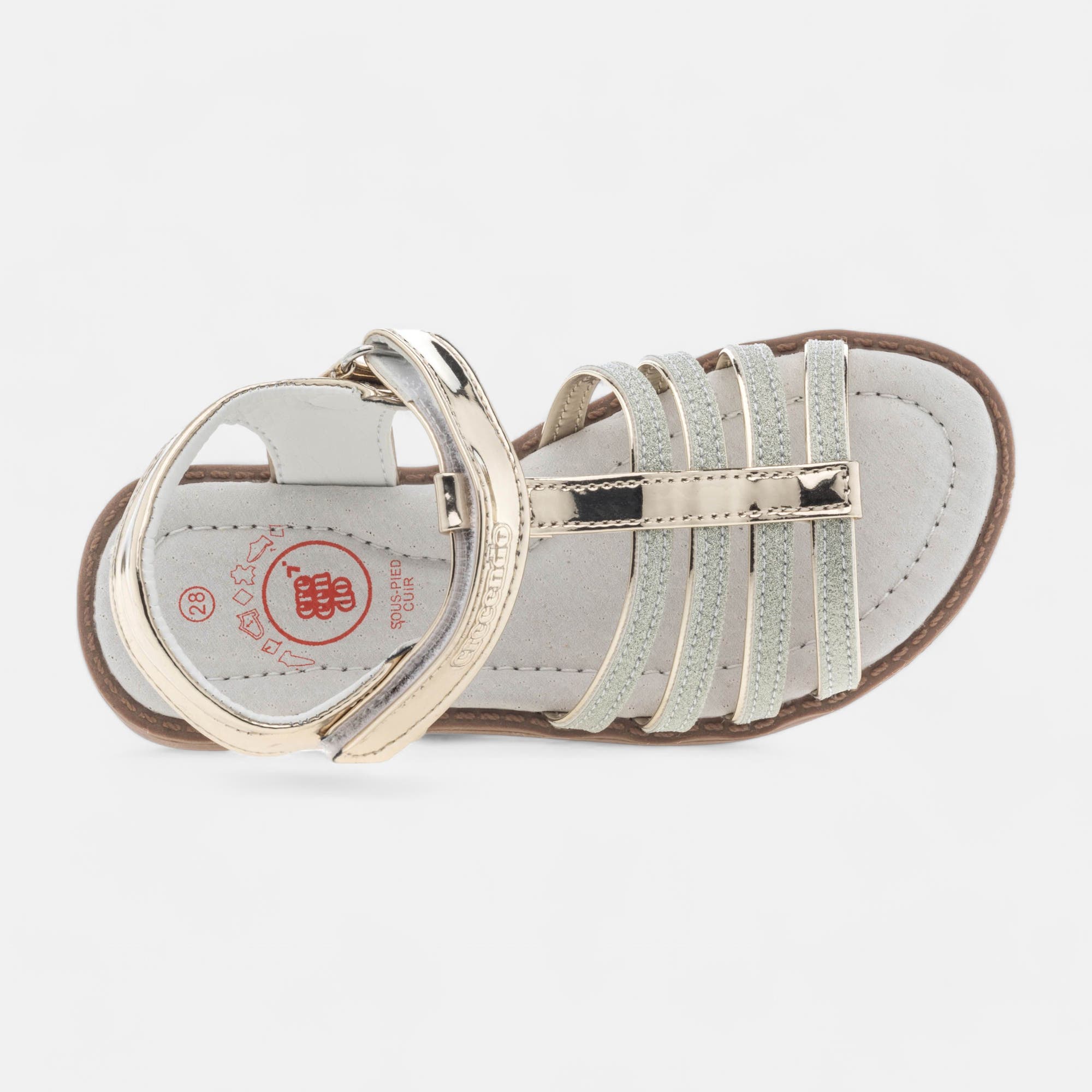 Nu-pieds Fille or