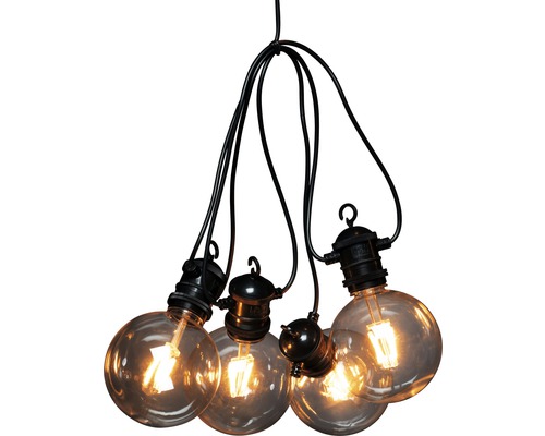 10 LED Retro Lichtsnoeren, 4,50 m, Amberkleurige Lichtkleur, Dimbaar