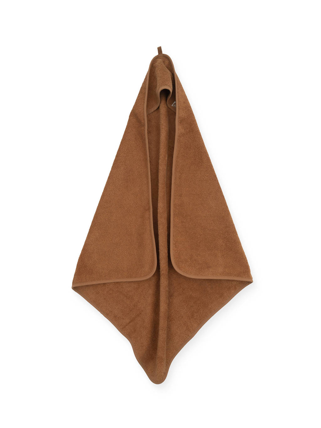 badstoffen badcape 75x75cm bruin