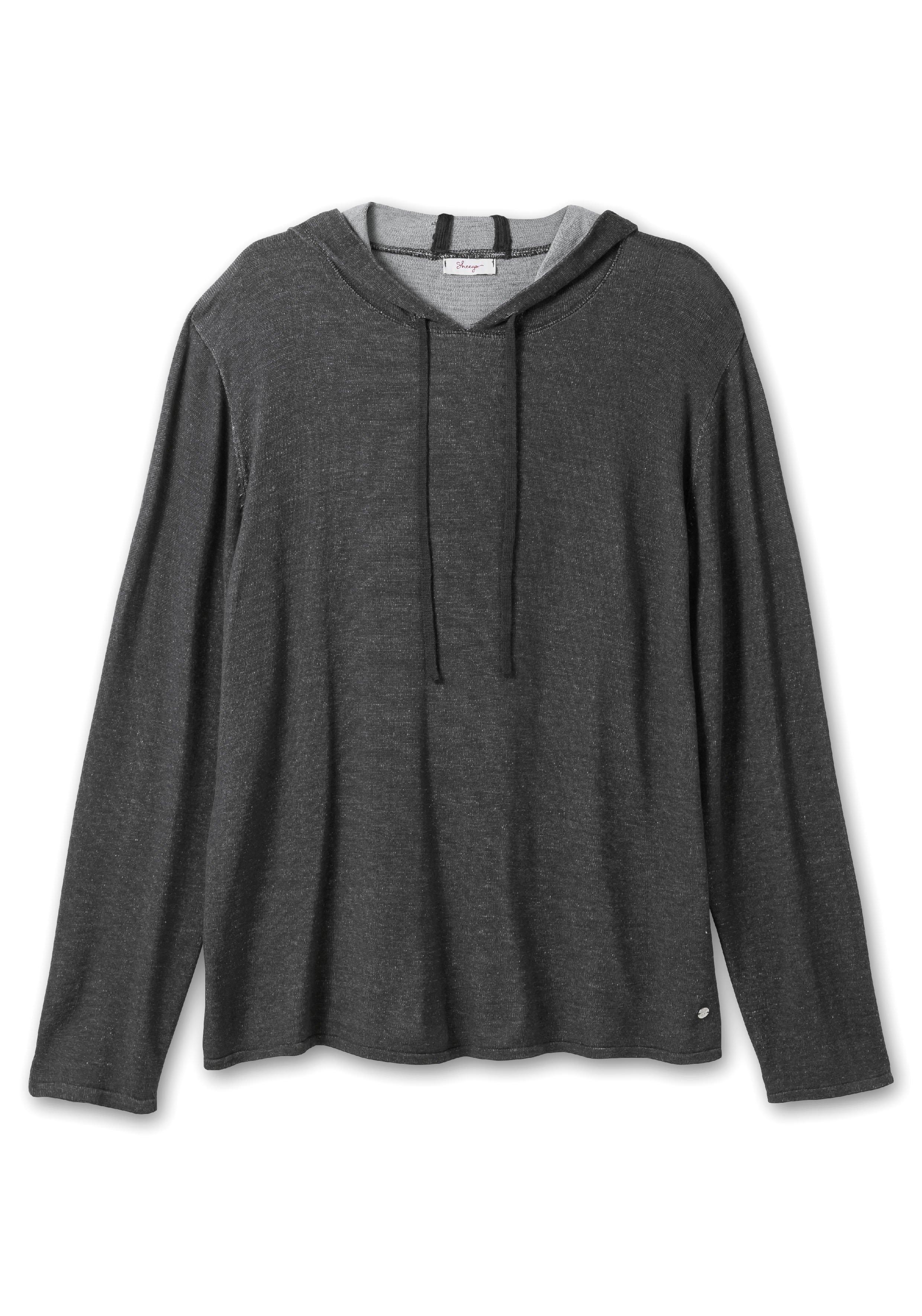 Pullover mit zweifarbiger Kapuze