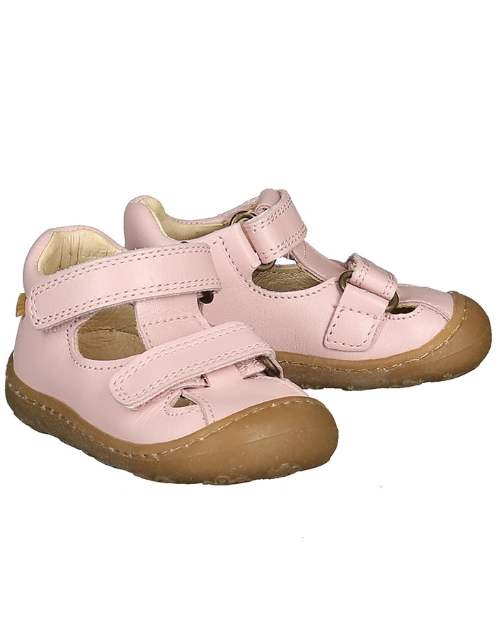 Lauflern-Sandalen STEP STEP mit Zehenschutz in rosa