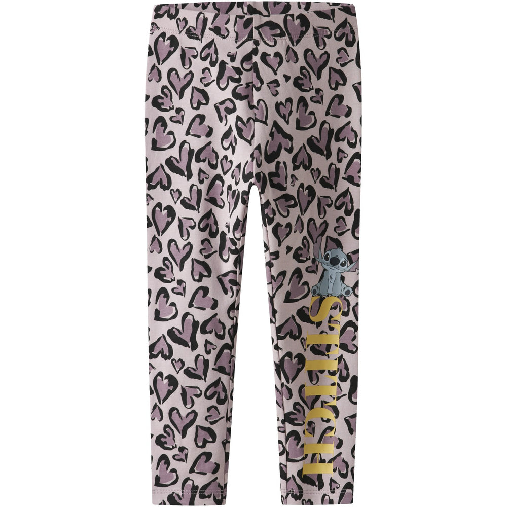 Køb Name It Burnished Lilac Nmfjannina Stitch Leggings Wdi