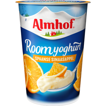 Almhof Roomyoghurt Spaanse Sinaasappel 500 g