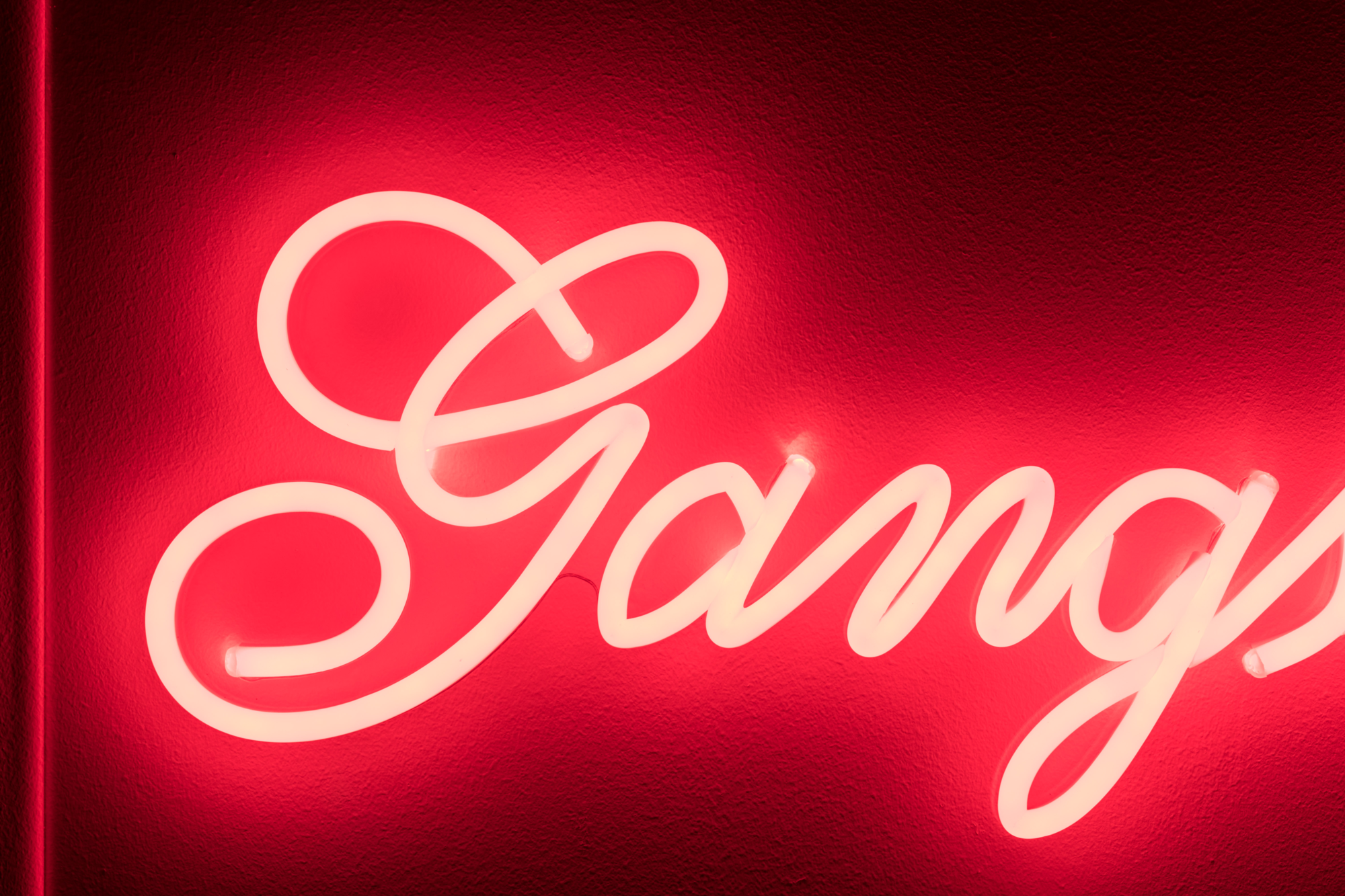 Bold Monkey wandlamp Gangsters non social sign Bold Monkey Gangsters non social sign