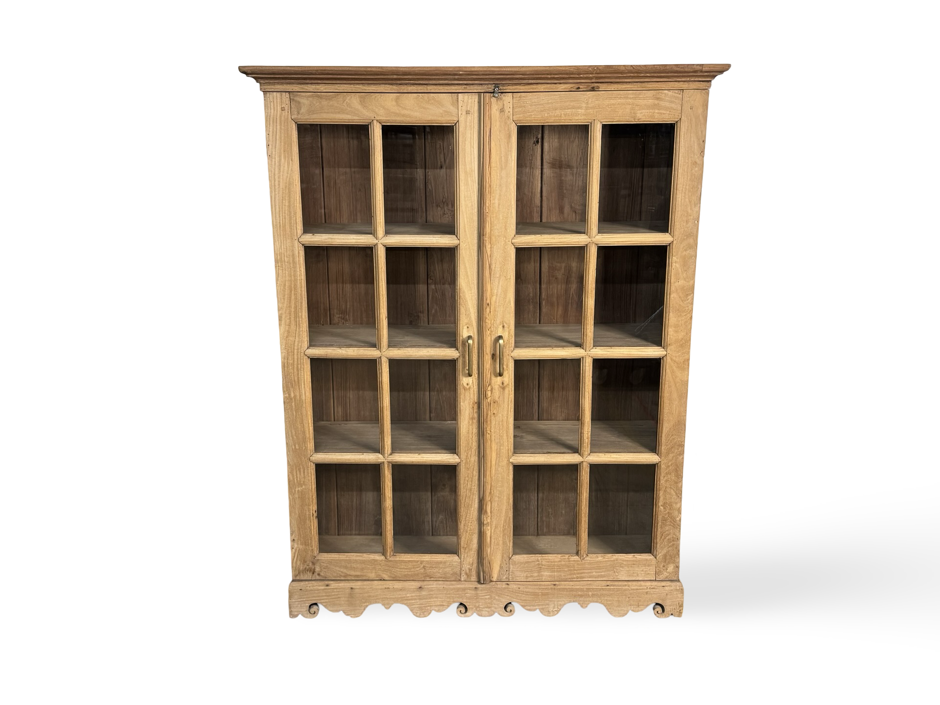 Glas kast 2 deurs naturel uniek Glas kast 2 deur naturel uniek