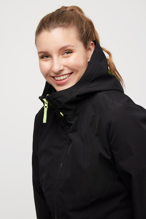 HYPRAR Funktionsjacke, Kapuze, wasserdicht, 2-Wege-Zipper