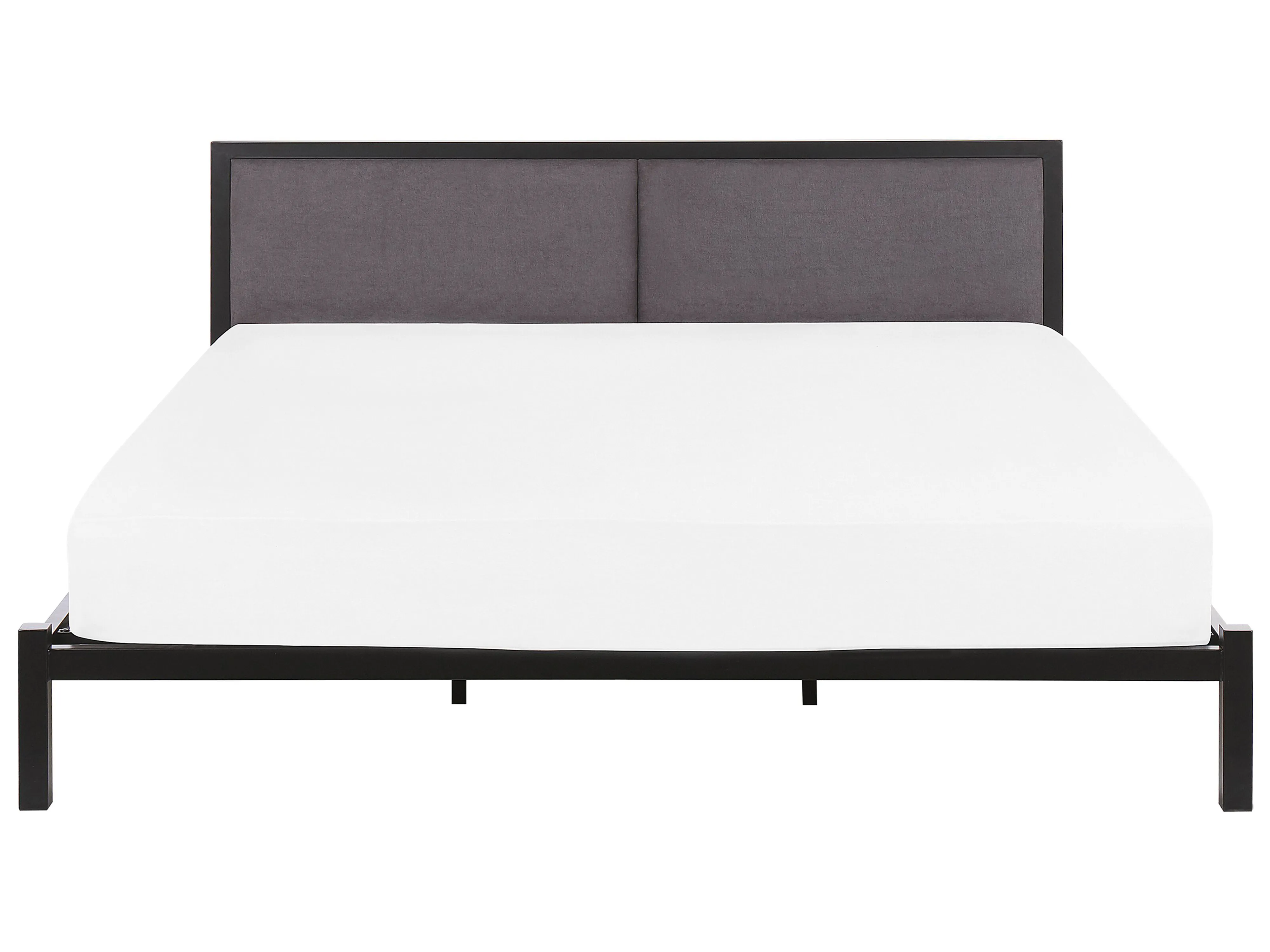 Bed Metaal CLAMART 180 x 200 cm Grijs