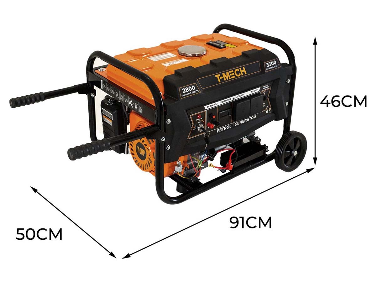 T-Mech draagbare benzinegenerator - 3300 watt
