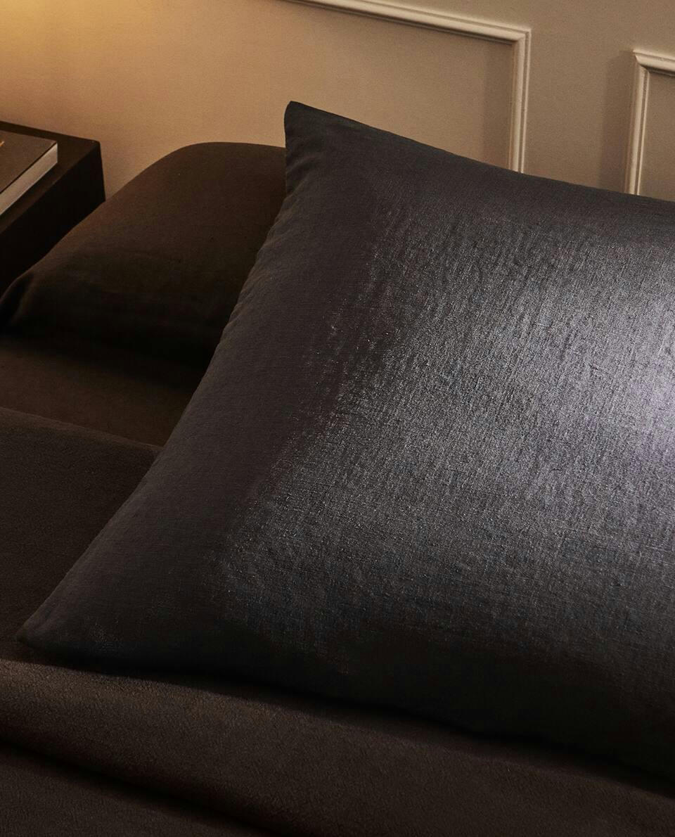 Capa de almofada tamanho XL em linho