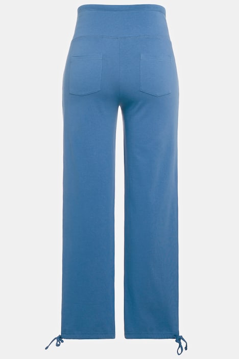 Bellieva-Sweatpants, extrabreiter Bund, Biobaumwolle