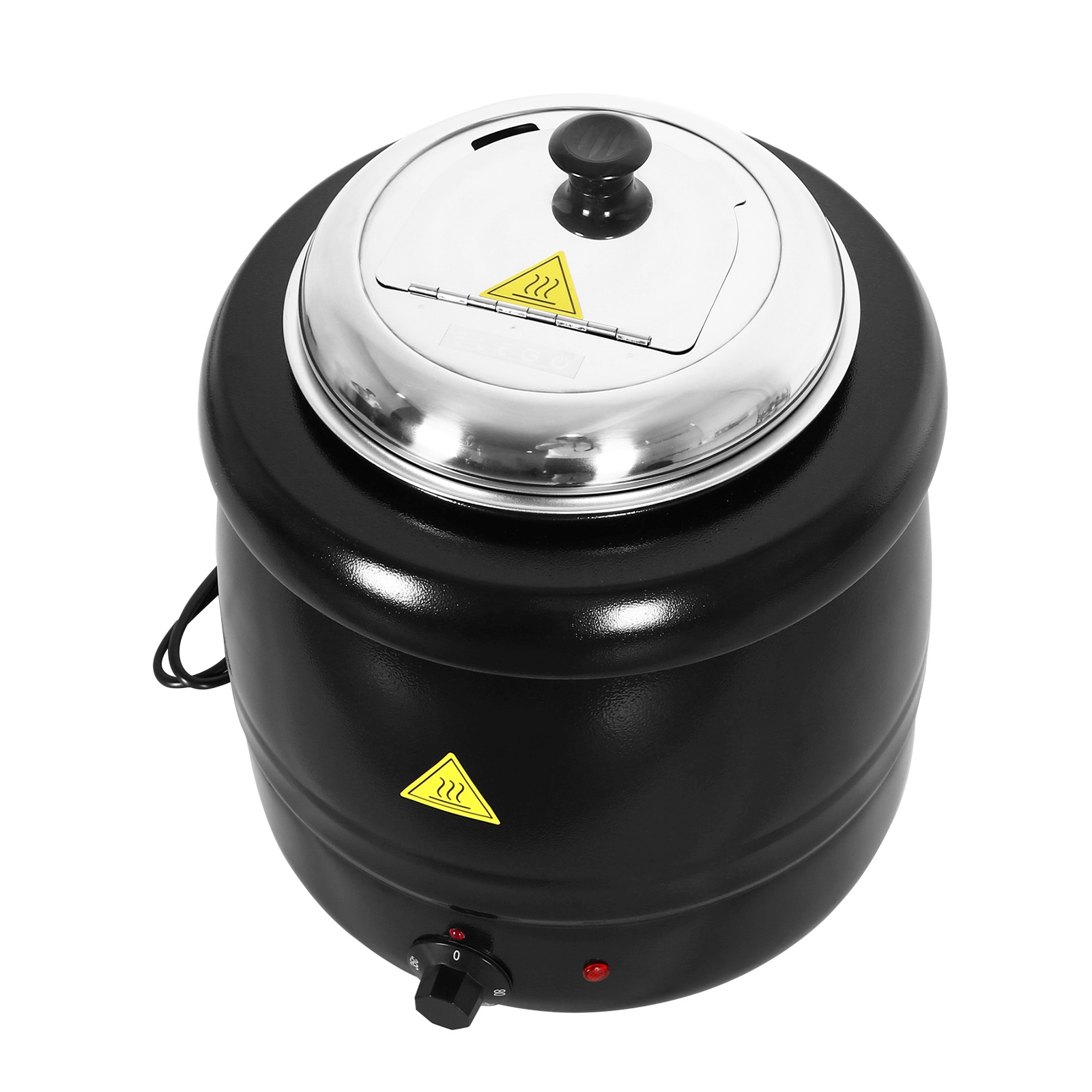 Suppentopf elektrisch 10L schwarz