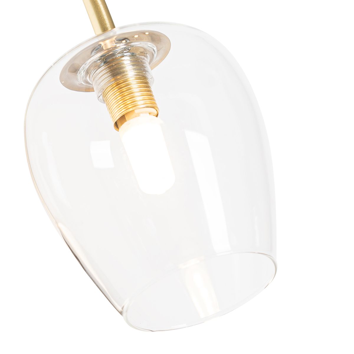 Klassieke wandlamp goud met glas - Elien