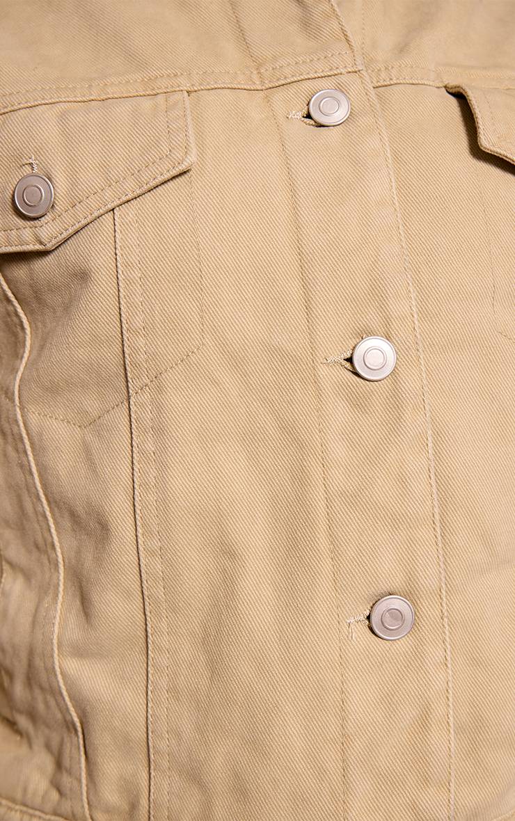 Washed Green Veste En Jean Matelassée À Nouer Dans Le Dos Petite
