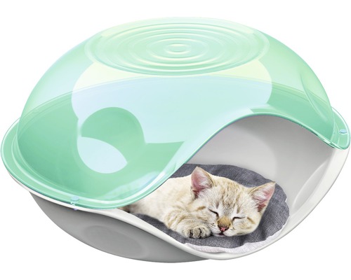 Kattenhol Eendenkussen met kussen 57 x 48 x 32 cm transparant willekeurige kleurselectie