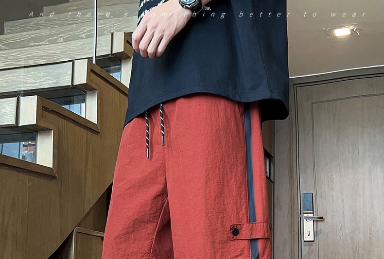 Soulcity - Mid Rise Plain Shorts met ritsdetail