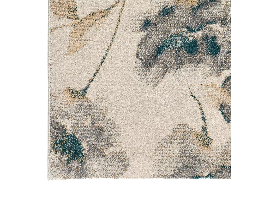 Tapis intérieur - floral - multicolore - 80 x 150 cm - SARA