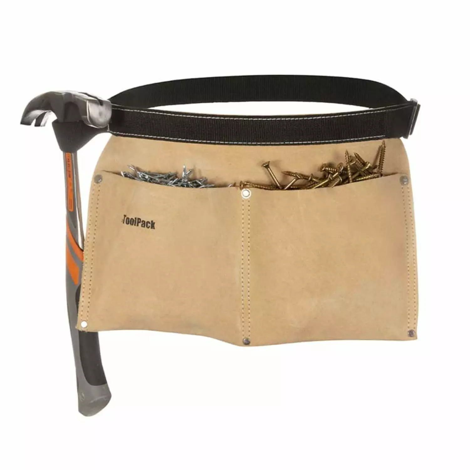 ToolPack 366.030 Universal Spijkerschort met hamerhouder - Leer