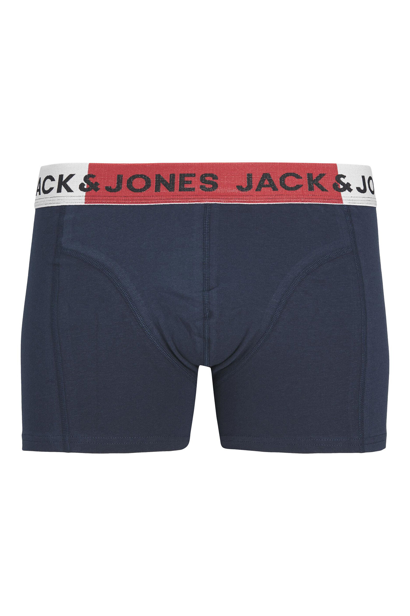 Conjunto de 3 cuecas boxer de algodão combinando.