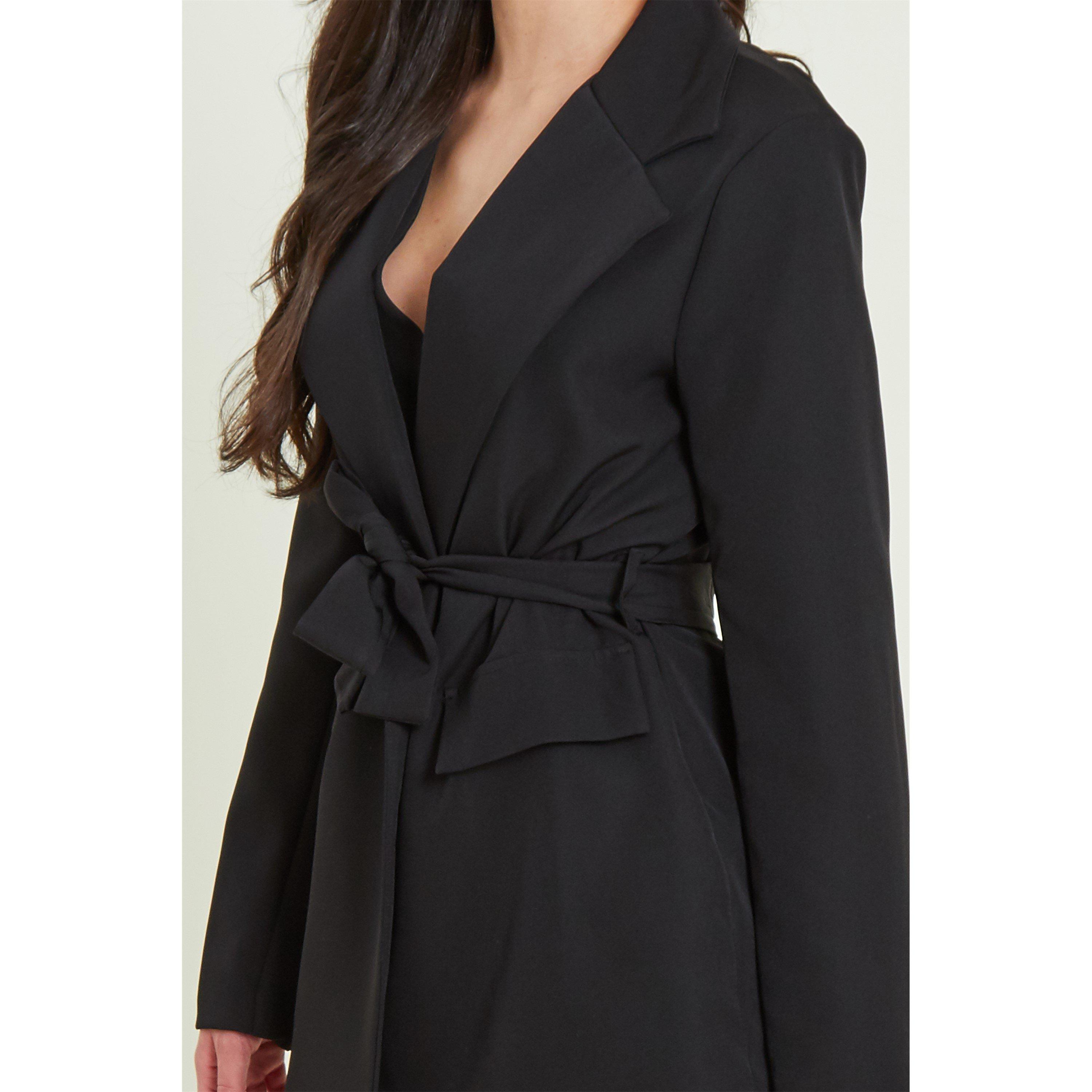 Be You Tie Belt Tailored Blazer