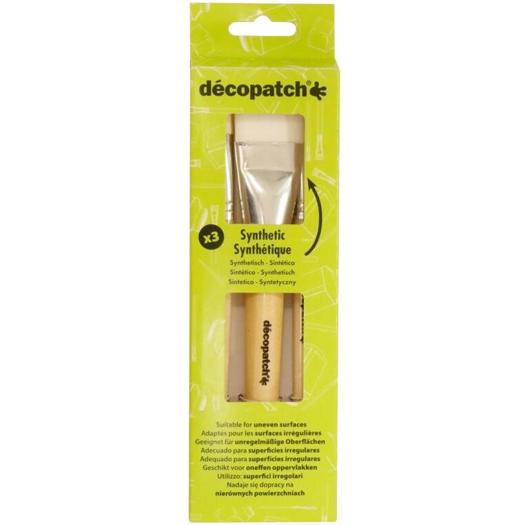 Pack de 3 pinceaux pure soie - Vert