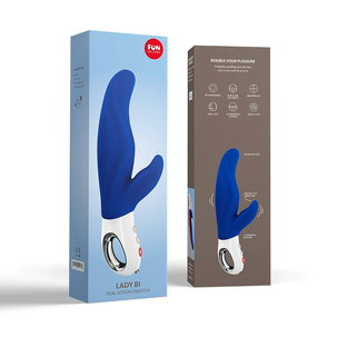 Fun Factory Lady Bi Dual Rabbit Vibrator Blauw 1ST