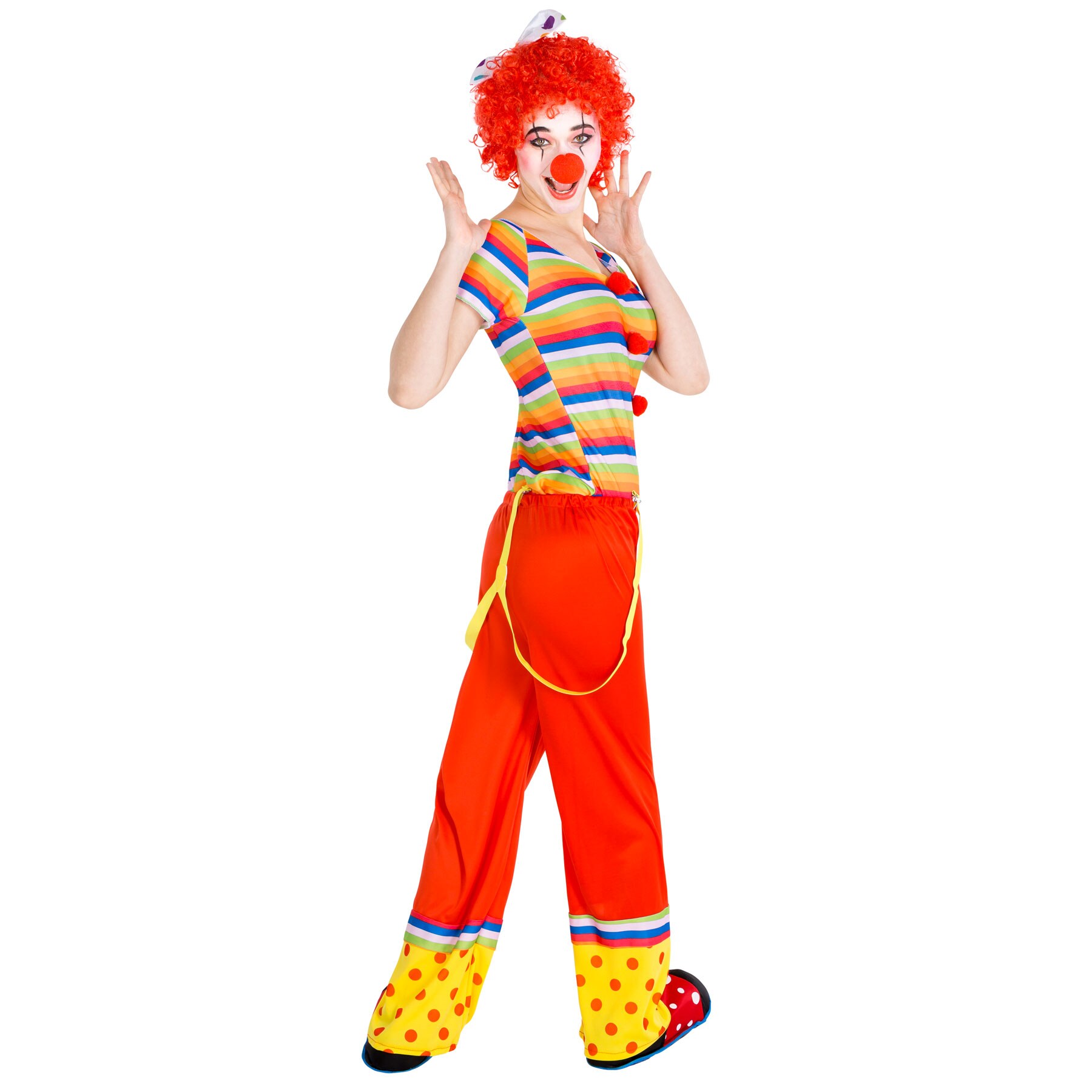 tectake® Frauenkostüm Clown Leonie