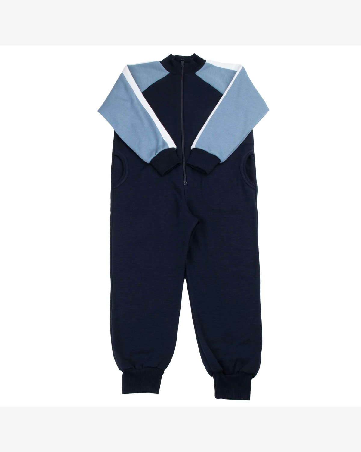 Ulldress i glatt ullfleece – Jumpsuit m/ Glidelås