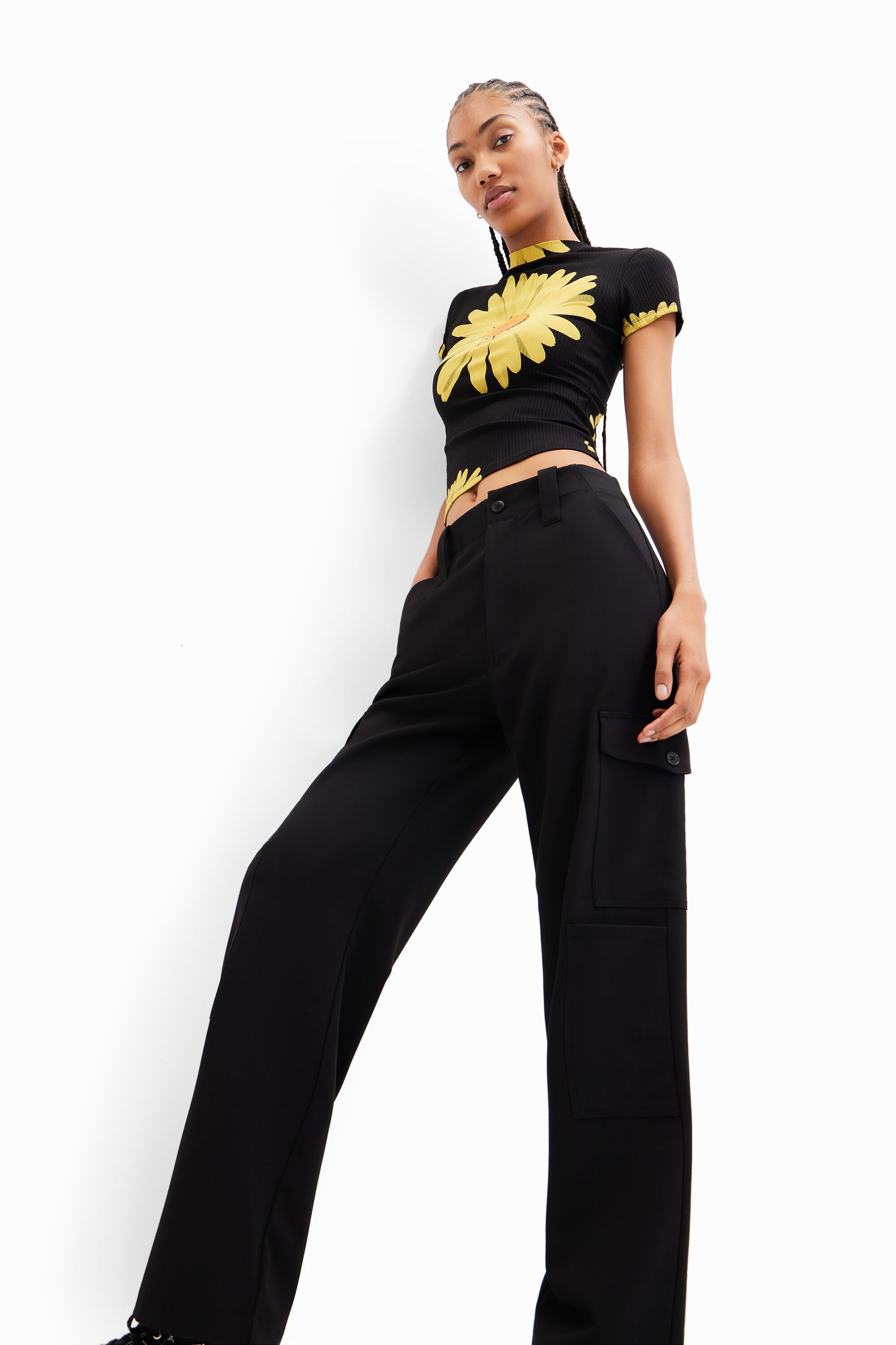 Pantalon cargo fluide
