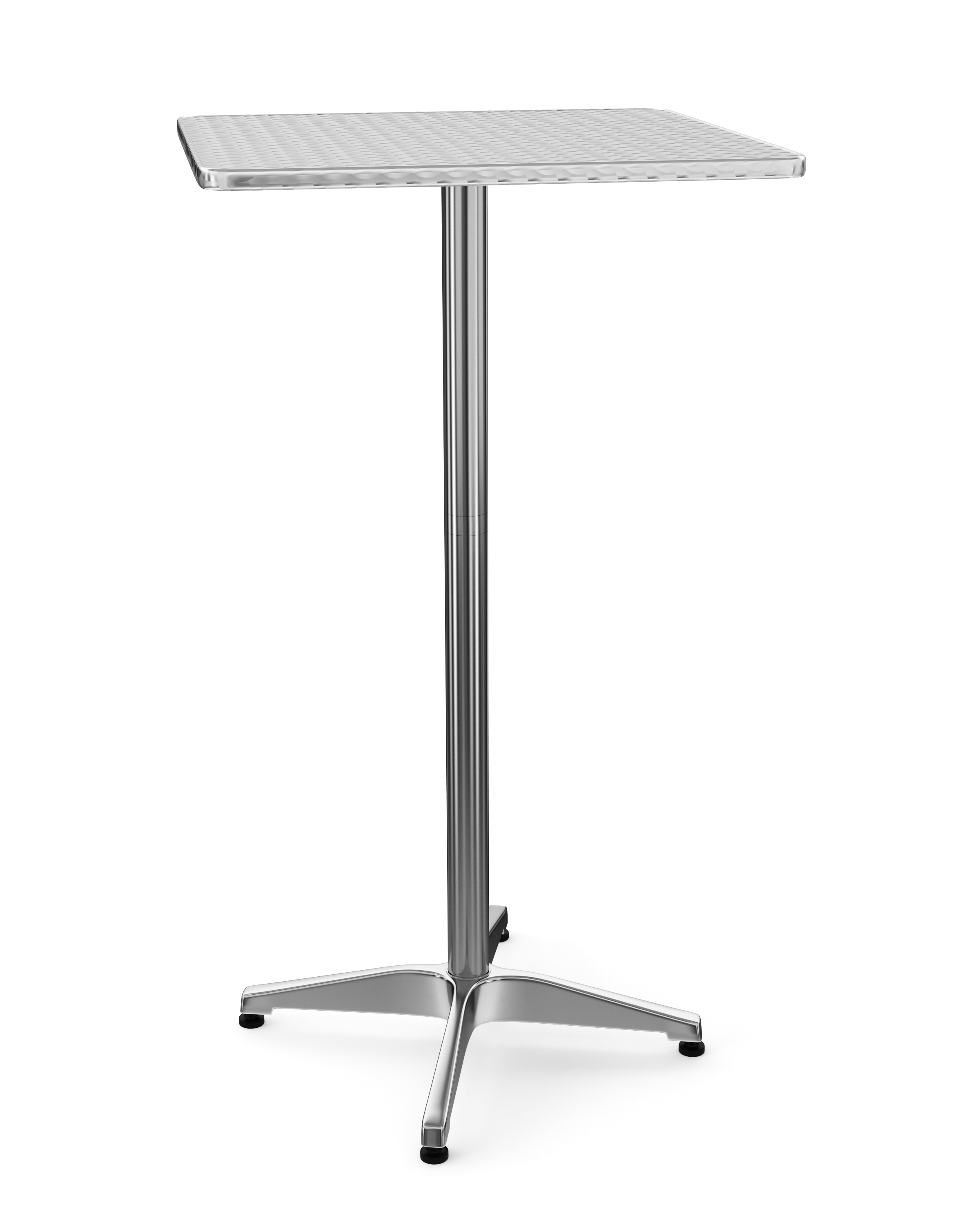 Bistrotisch Stehtisch Alu 60 x 60 x 72-112 cm