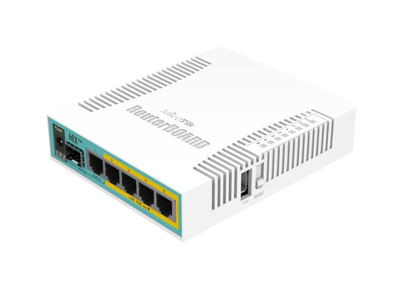 MikroTik VPN-Router hEX PoE RB960PGS 5-Port PoE-Router mit SFP-Port