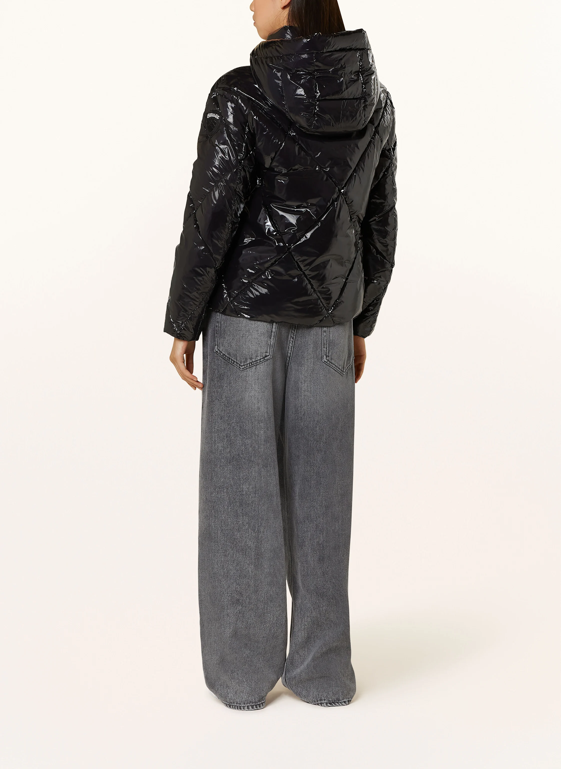 Blauer Steppjacke mit DUPONT™ SORONA®-Isolierung
