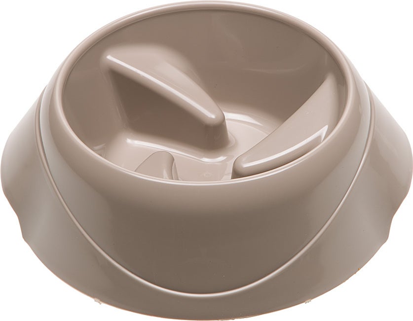 Ferplast hondenvoerbak Magnus Slow medium grijs 25,2 x 24 x 12 cm