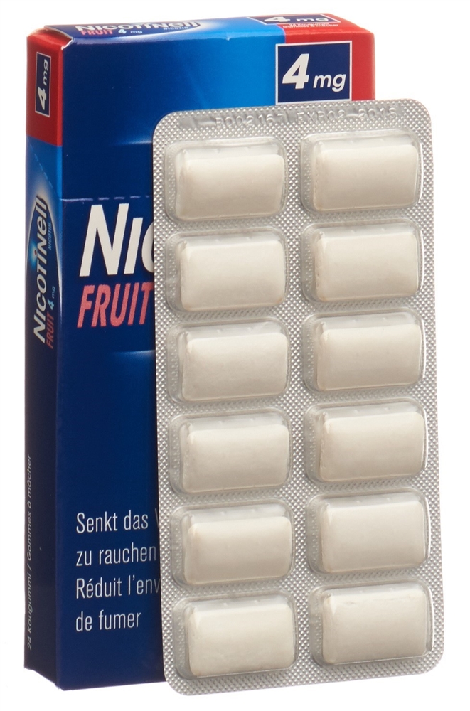 NICOTINELL Gum Kaupast 4 mg fruit Blist 24 Stk