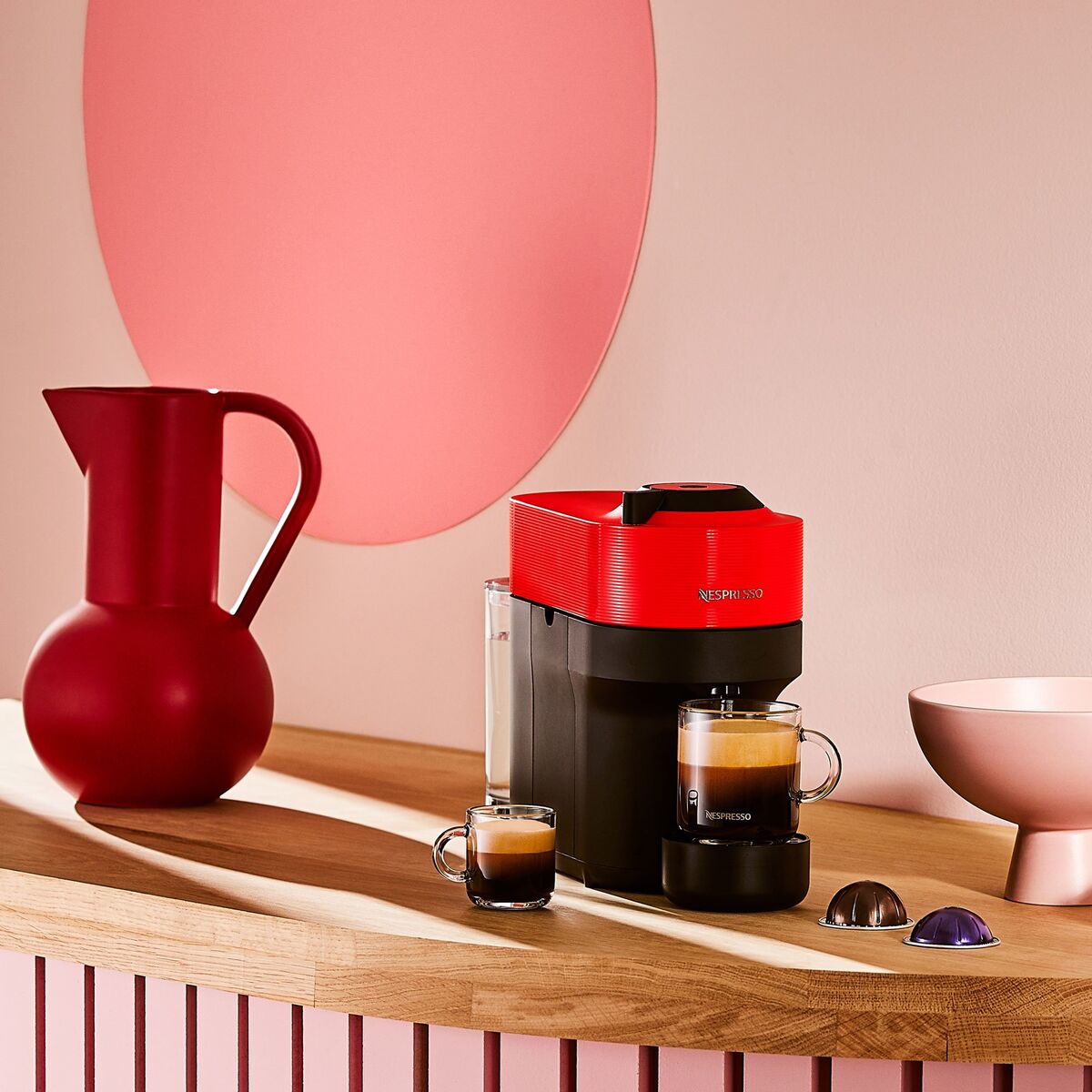 Vertuo POP kaffemaskin, 0.6 liter, spicy red