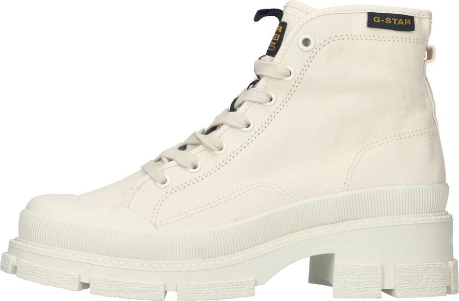 G-STAR Aefon II Mid CVS W Veterschoenen Hak Gebroken wit