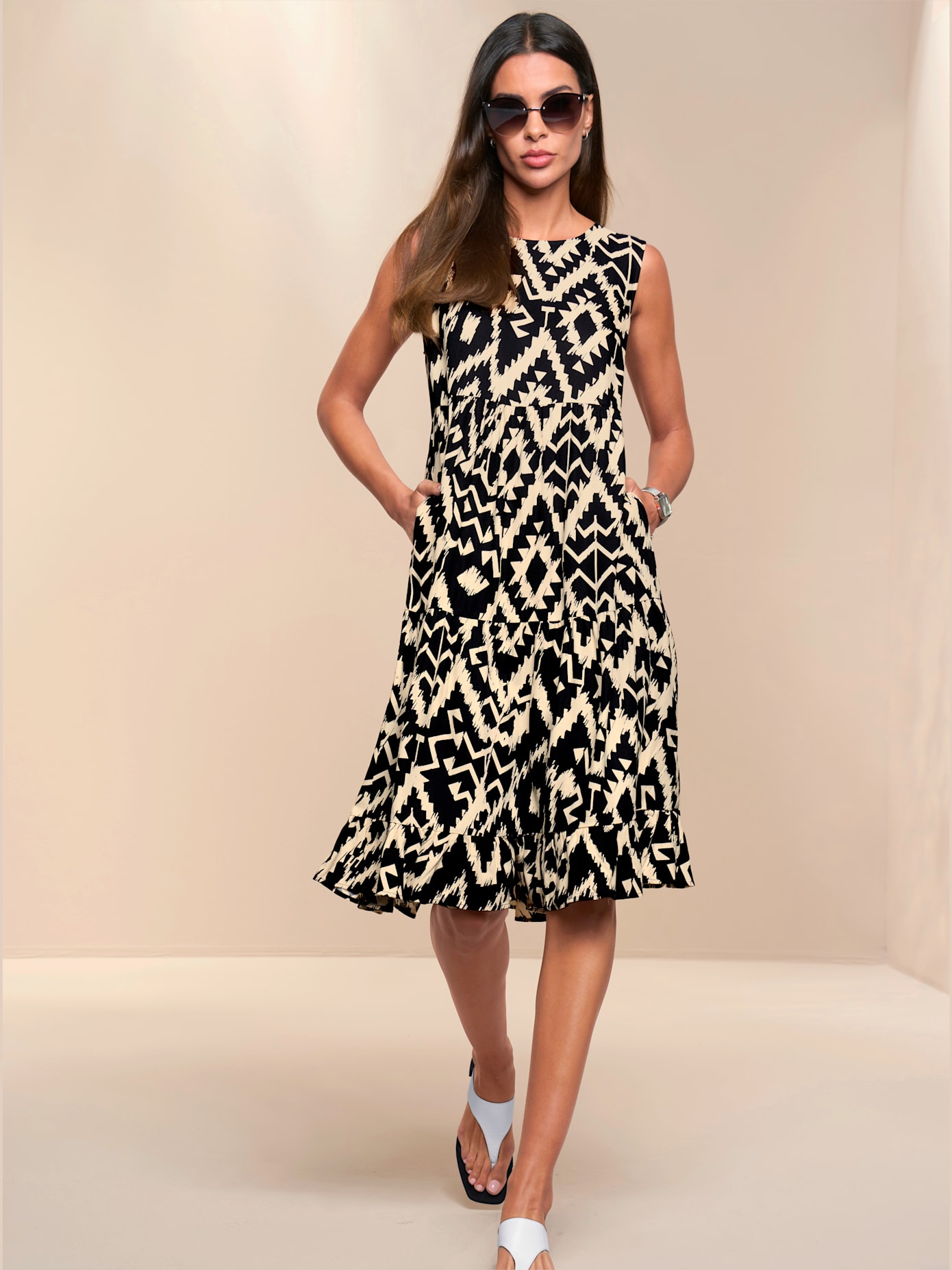 Robe imprimée qualité tissée