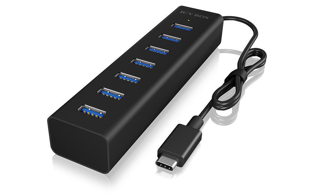 USB-Hub IB-HUB1700-C3Type-C zu 7-Port USB 3.0 Hub