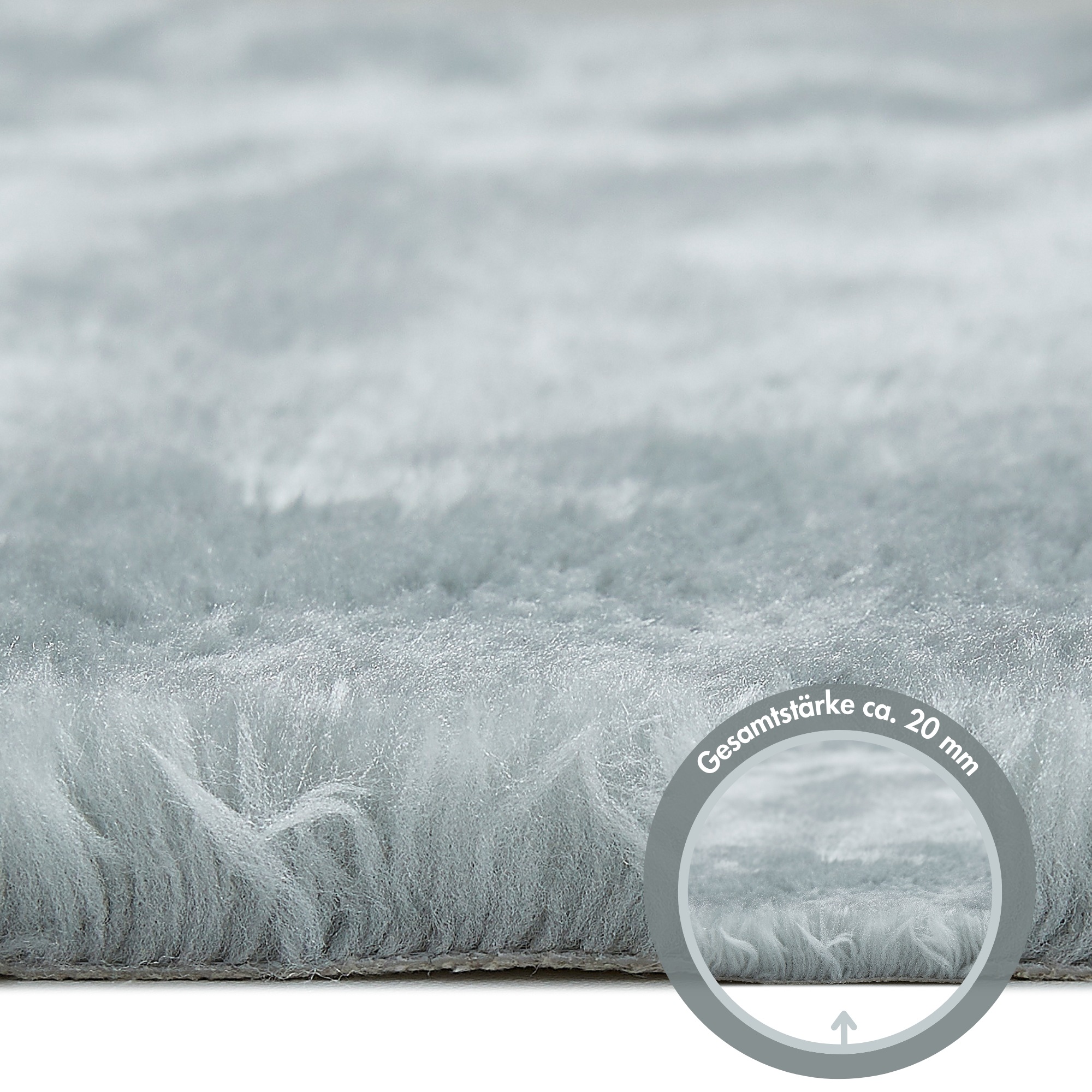 Andiamo Fellteppich »Lamm Fellimitat« rechteckig 20 mm Höhe Kunstfell, sehr weicher Flor, waschbar
