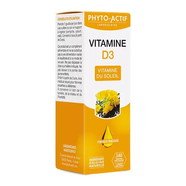 Phytoactif Vitamina D3 400 UI 15ml