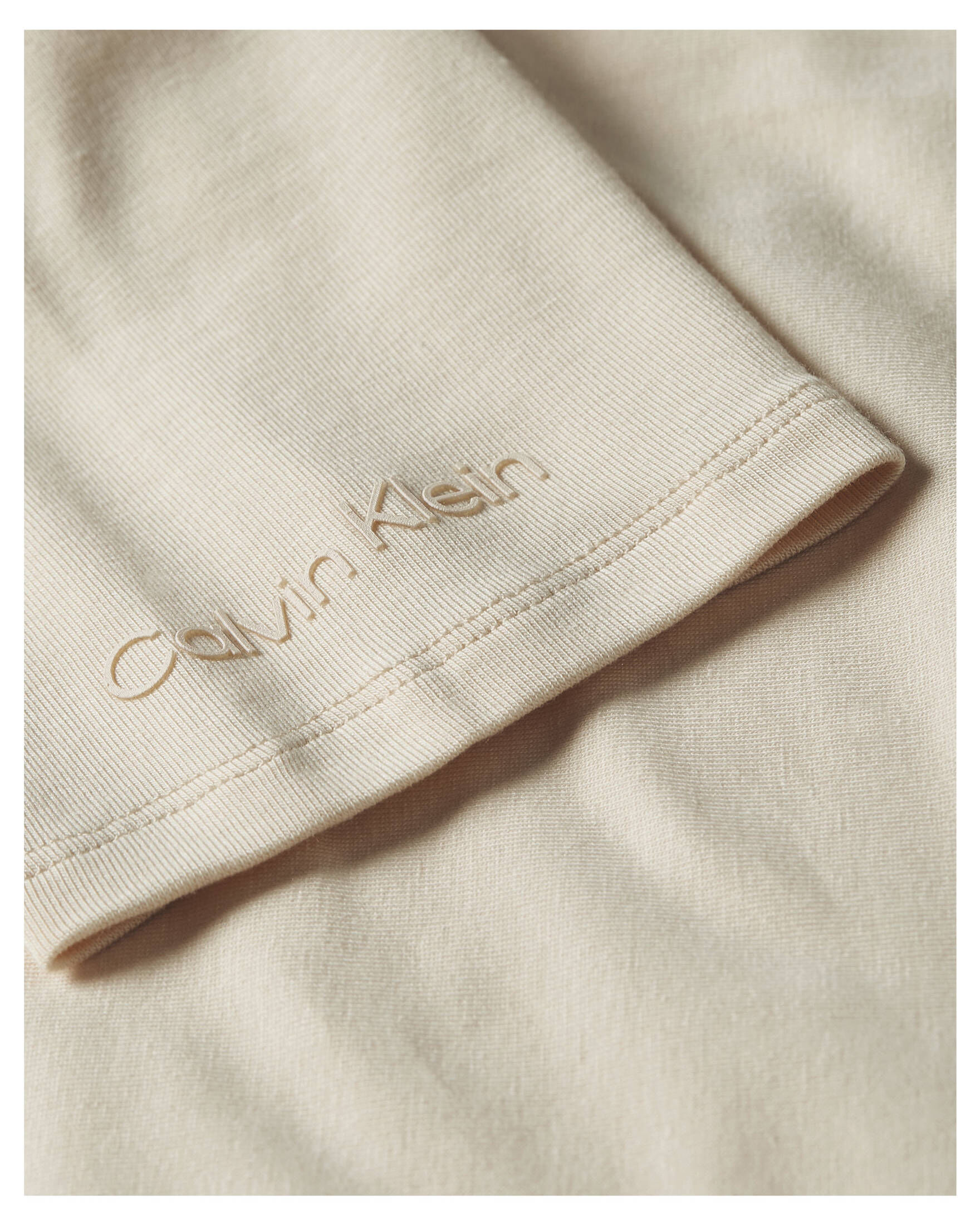 CALVIN KLEIN| Damen T-Shirt TONAL LOGO HS MOCK NECK TOP