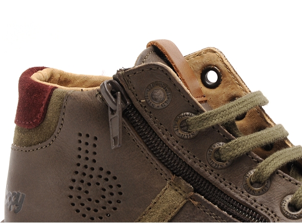 Bopy boots bottine enfant vincent kaki