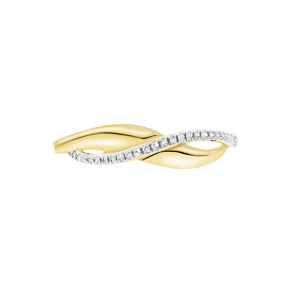 Bague Camelia Or Jaune Diamant