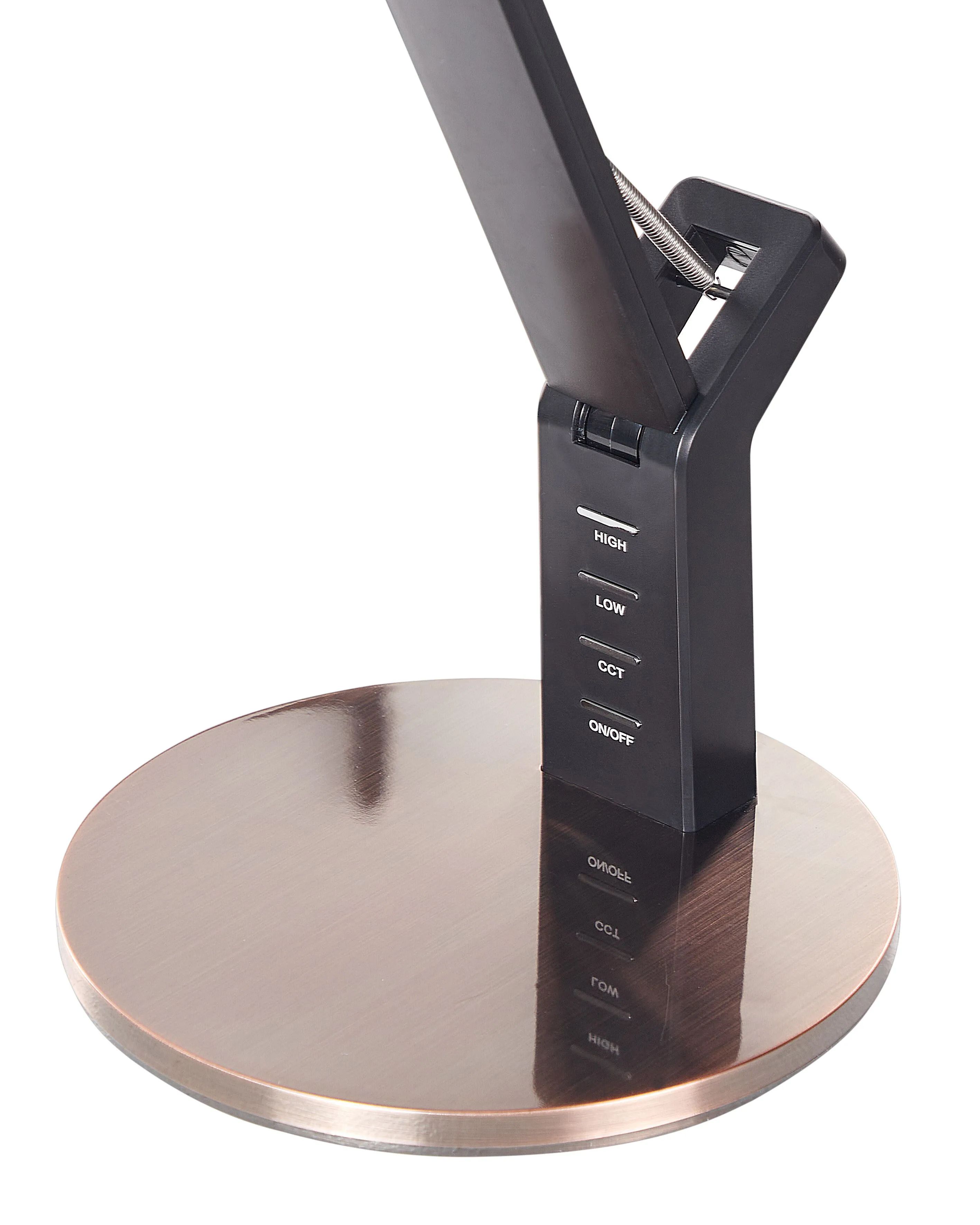 LED bureaulamp CHAMAELEON met dimmer Metaal Koper