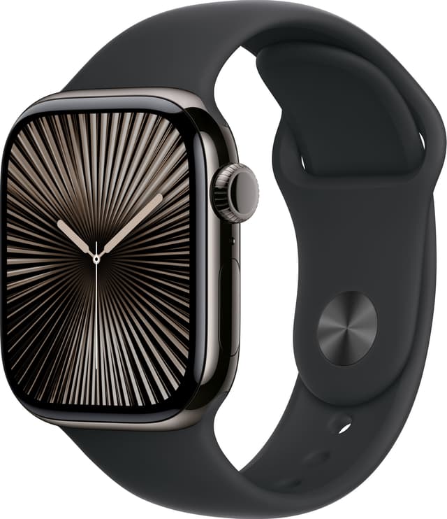 Apple Watch S10 46mm GPS+Cel (Slate Titanium/Black sportsrem) S/M