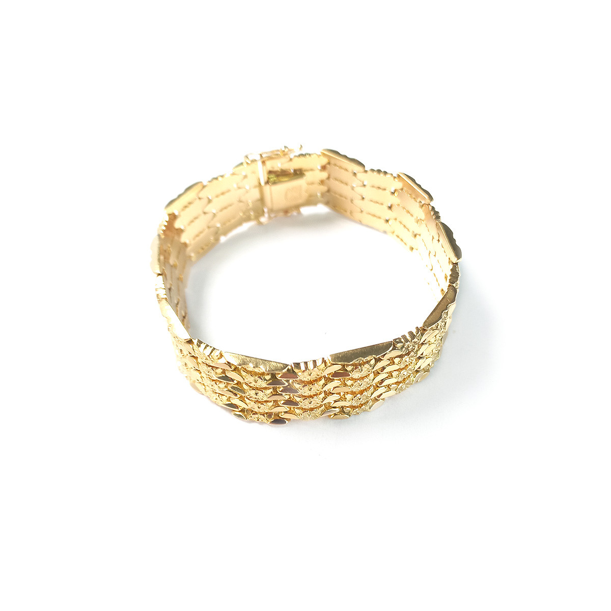 Bracelet d'occasion or 750 jaune 19 cm